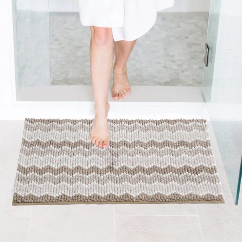 New KASENTEX Original Packaging 17x24 Inches Bathroom Rug - Light Brown